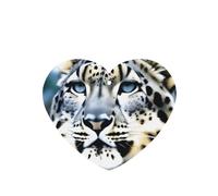 Phayah 6pcs Animal Snow Leopard Pattern Lavender Scent Car Air Fresheners Heart Shape Hanging Fragrance Tablet Closet Shoe Closet Fragrance