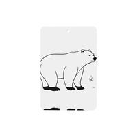 Phayah 6pcs Bear Sketch Pattern Lavender Scent Car Air Fresheners Rectangle Hanging Fragrance Tablet Closet Shoe Closet Fragrance
