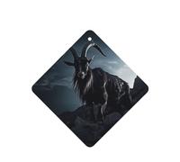 Phayah 6pcs Black Goat On The Mountain Pattern Lavender Scent Car Air Fresheners Square Hanging Fragrance Tablet Closet Shoe Closet Fragrance