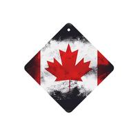 Phayah 6pcs Canadian Flag Pattern Lavender Scent Car Air Fresheners Square Hanging Fragrance Tablet Closet Shoe Closet Fragrance
