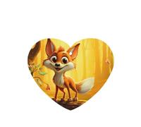 Phayah 6pcs Cartoon Happy Fox Pattern Lavender Scent Car Air Fresheners Heart Shape Hanging Fragrance Tablet Closet Shoe Closet Fragrance