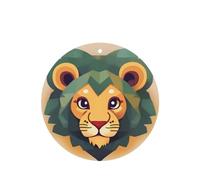 Phayah 6pcs Cartoon Lion Pattern Lavender Scent Car Air Fresheners Round Shape Hanging Fragrance Tablet Closet Shoe Closet Fragrance