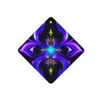 Phayah 6pcs Centre Plan Pattern Lavender Scent Car Air Fresheners Square Hanging Fragrance Tablet Closet Shoe Closet Fragrance
