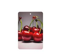 Phayah 6pcs Chilean Cherries Pattern Lavender Scent Car Air Fresheners Rectangle Hanging Fragrance Tablet Closet Shoe Closet Fragrance