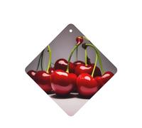 Phayah 6pcs Chilean Cherries Pattern Lavender Scent Car Air Fresheners Square Hanging Fragrance Tablet Closet Shoe Closet Fragrance