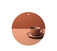 Phayah 6pcs Coffee Solid Color Pattern Lavender Scent Car Air Fresheners Round Shape Hanging Fragrance Tablet Closet Shoe Closet Fragrance