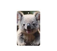 Phayah 6pcs Cute Koala Pattern Lavender Scent Car Air Fresheners Rectangle Hanging Fragrance Tablet Closet Shoe Closet Fragrance