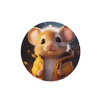 Phayah 6pcs Cute Mouse Boy Pattern Lavender Scent Car Air Fresheners Round Shape Hanging Fragrance Tablet Closet Shoe Closet Fragrance