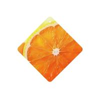 Phayah 6pcs Cutting Up An Orange Pattern Lavender Scent Car Air Fresheners Square Hanging Fragrance Tablet Closet Shoe Closet Fragrance