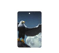 Phayah 6pcs Eagle Under The Stars Pattern Lavender Scent Car Air Fresheners Rectangle Hanging Fragrance Tablet Closet Shoe Closet Fragrance