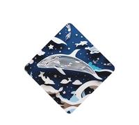 Phayah 6pcs Fantasy Space Whale Pattern Lavender Scent Car Air Fresheners Square Hanging Fragrance Tablet Closet Shoe Closet Fragrance
