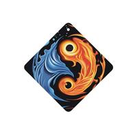 Phayah 6pcs Fire Water Tai Chi Pattern Lavender Scent Car Air Fresheners Square Hanging Fragrance Tablet Closet Shoe Closet Fragrance