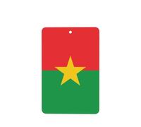 Phayah 6pcs Flag Of Burkina Faso Pattern Lavender Scent Car Air Fresheners Rectangle Hanging Fragrance Tablet Closet Shoe Closet Fragrance