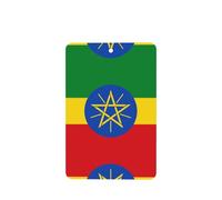 Phayah 6pcs Flag Of Ethiopia Pattern Lavender Scent Car Air Fresheners Rectangle Hanging Fragrance Tablet Closet Shoe Closet Fragrance
