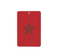 Phayah 6pcs Flag Of Morocco Pattern Lavender Scent Car Air Fresheners Rectangle Hanging Fragrance Tablet Closet Shoe Closet Fragrance