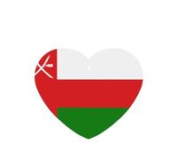 Phayah 6pcs Flag Of Oman Pattern Lavender Scent Car Air Fresheners Heart Shape Hanging Fragrance Tablet Closet Shoe Closet Fragrance