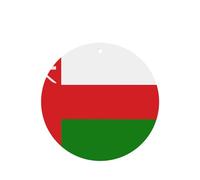 Phayah 6pcs Flag Of Oman Pattern Lavender Scent Car Air Fresheners Round Shape Hanging Fragrance Tablet Closet Shoe Closet Fragrance