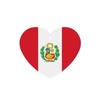 Phayah 6pcs Flag Of Peru Pattern Lavender Scent Car Air Fresheners Heart Shape Hanging Fragrance Tablet Closet Shoe Closet Fragrance