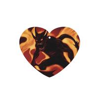 Phayah 6pcs Flame Demon Pattern Lavender Scent Car Air Fresheners Heart Shape Hanging Fragrance Tablet Closet Shoe Closet Fragrance