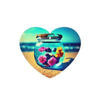 Phayah 6pcs Flowers In A Drift Bottle Pattern Lavender Scent Car Air Fresheners Heart Shape Hanging Fragrance Tablet Closet Shoe Closet Fragrance