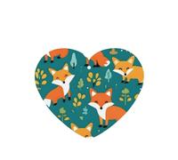 Phayah 6pcs Forest Happy Fox Pattern Lavender Scent Car Air Fresheners Heart Shape Hanging Fragrance Tablet Closet Shoe Closet Fragrance