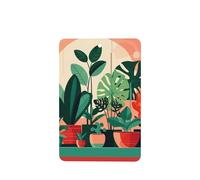 Phayah 6pcs Indoor Potted Green Plants Pattern Lavender Scent Car Air Fresheners Rectangle Hanging Fragrance Tablet Closet Shoe Closet Fragrance