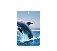 Phayah 6pcs Jumping Up Dolphins Pattern Lavender Scent Car Air Fresheners Rectangle Hanging Fragrance Tablet Closet Shoe Closet Fragrance
