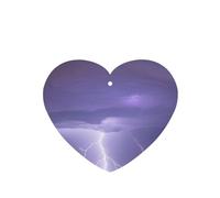 Phayah 6pcs Lightning Storm Pattern Lavender Scent Car Air Fresheners Heart Shape Hanging Fragrance Tablet Closet Shoe Closet Fragrance
