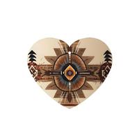 Phayah 6pcs Native American Painting Pattern Lavender Scent Car Air Fresheners Heart Shape Hanging Fragrance Tablet Closet Shoe Closet Fragrance
