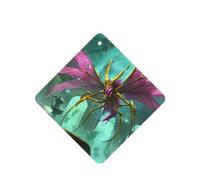 Phayah 6pcs Purple Winged Monster Pattern Lavender Scent Car Air Fresheners Square Hanging Fragrance Tablet Closet Shoe Closet Fragrance