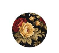 Phayah 6pcs Red Yellow Daisy Pattern Lavender Scent Car Air Fresheners Round Shape Hanging Fragrance Tablet Closet Shoe Closet Fragrance