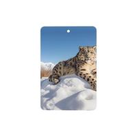 Phayah 6pcs Snow Leopard Pattern Lavender Scent Car Air Fresheners Rectangle Hanging Fragrance Tablet Closet Shoe Closet Fragrance