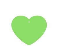 Phayah 6pcs Solid Color Light Green Pattern Lavender Scent Car Air Fresheners Heart Shape Hanging Fragrance Tablet Closet Shoe Closet Fragrance