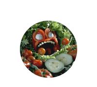Phayah 6pcs Vegetables With Open Mouth Pattern Lavender Scent Car Air Fresheners Round Shape Hanging Fragrance Tablet Closet Shoe Closet Fragrance