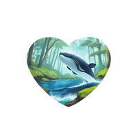 Phayah 6pcs Whale Swimming In The Forest Pattern Lavender Scent Car Air Fresheners Heart Shape Hanging Fragrance Tablet Closet Shoe Closet Fragrance