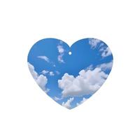 Phayah 6pcs White Clouds In The Sky Pattern Lavender Scent Car Air Fresheners Heart Shape Hanging Fragrance Tablet Closet Shoe Closet Fragrance