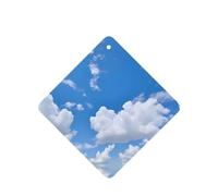 Phayah 6pcs White Clouds In The Sky Pattern Lavender Scent Car Air Fresheners Square Hanging Fragrance Tablet Closet Shoe Closet Fragrance