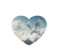 Phayah 6pcs White Dragon Dragon Pattern Lavender Scent Car Air Fresheners Heart Shape Hanging Fragrance Tablet Closet Shoe Closet Fragrance