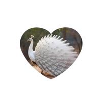 Phayah 6pcs White Peacock Pattern Lavender Scent Car Air Fresheners Heart Shape Hanging Fragrance Tablet Closet Shoe Closet Fragrance