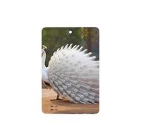Phayah 6pcs White Peacock Pattern Lavender Scent Car Air Fresheners Rectangle Hanging Fragrance Tablet Closet Shoe Closet Fragrance