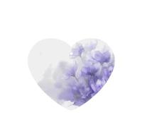 Phayah 6pcs White Purple Flower Pattern Lavender Scent Car Air Fresheners Heart Shape Hanging Fragrance Tablet Closet Shoe Closet Fragrance