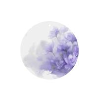 Phayah 6pcs White Purple Flower Pattern Lavender Scent Car Air Fresheners Round Shape Hanging Fragrance Tablet Closet Shoe Closet Fragrance