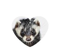 Phayah 6pcs Wolverine In The Snow Pattern Lavender Scent Car Air Fresheners Heart Shape Hanging Fragrance Tablet Closet Shoe Closet Fragrance