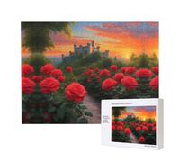 Phayah A Beautiful Castle Puzzles 500 Piece for Jigsaw Puzzle Wooden Puzzle for Family Friend Home Decor Wall Art 20.4 X 15 in