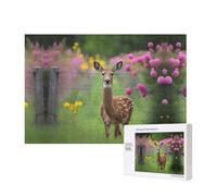 Phayah A Beautiful Deer Puzzles 300 Piece for Jigsaw Puzzle Wooden Puzzle for Family Friend Home Decor Wall Art 15.7 X 11in