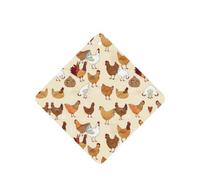 Phayah A Brood Of Chickens Pattern Lavender Scent Car Air Freshener Square Card Hanging Hanging Scented Card 4 Pcs For Cars Closet Shoe
