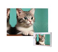 Phayah A Curious Cat Puzzles For Adults 1000 Pieces For Home Decor Children'S Intelligence Development Toys 29.5 X 19.7"