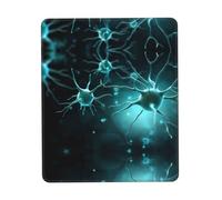 PHAYAH A Few Nerve Cells Pattern Mouse Pad Waterproof Surface & Non-Slip Rubber Base with Stitched Edges Gaming Mouse Mat for Laptop 8.3 X 10.3 in