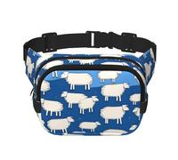 Phayah A Flock Of Cotton Sheep Men Women Hip Bum Bag With Adjustable Strap For Outdoors Workout Traveling Casual Running Hiking Cycling