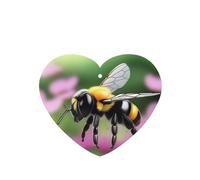 Phayah A Little Bee Pattern Lavender Scent Car Air Freshener Heart Shape Card Hanging Hanging Scented Card 6 Pcs For Cars Closet Drawer